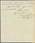 Sir Alexander George Woodford to Miss Porter, autograph letter signed