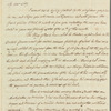 Sir Robert Liston to Jane Porter, autograph letter signed