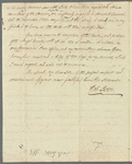 Sir Robert Liston to Jane Porter, autograph letter signed