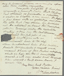 William Lempriere to Jane Porter, autograph letter signed
