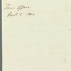 George Canning to Miss Porter, autograph letter third person