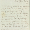George Canning to Jane Porter, autograph letter third person