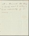 George Canning to Jane Porter, autograph letter third person