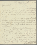 Saith Satoore to Porter sisters, autograph letter signed