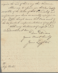 Sir James Boniface Leighton to Miss Porter, autograph letter signed