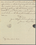 Sir James Boniface Leighton to Anna Maria Porter, autograph letter signed