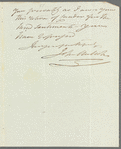 John Malcolm to Jane Porter, autograph letter signed