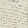 Unidentified sender to Jane Porter, autograph letter