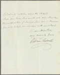 William Frederick, Duke of Gloucester to Miss Porter, autograph letter signed