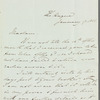 Charles Bagot to Jane Porter, autograph letter signed