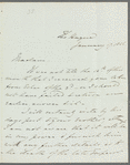 Charles Bagot to Jane Porter, autograph letter signed