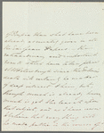 Charles Bagot to Jane Porter, autograph letter signed