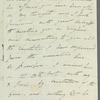 Rebecca Patterson to Miss Porter, autograph letter signed