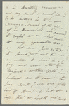 Rebecca Patterson to Miss Porter, autograph letter signed