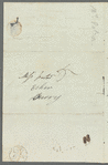 Rebecca Patterson to Miss Porter, autograph letter signed