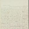 Margaret Urquhart to Miss Porter, autograph letter signed