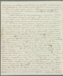 Margaret Urquhart to Miss Porter, autograph letter signed
