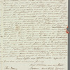 Margaret Urquhart to Miss Porter, autograph letter signed