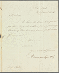 Hammersley and Co. to Miss Porter, letter signed