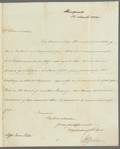 Sir John Doyle to Jane Porter, autograph letter signed