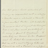 Ralph James Woodford to Miss Porter, autograph letter signed