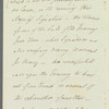 Henry Rolleston to Miss Porter, autograph letter signed
