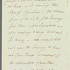 Henry Rolleston to Miss Porter, autograph letter signed