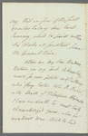 Henry Rolleston to Miss Porter, autograph letter signed