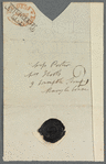 John Taylor to Jane Porter, autograph letter signed