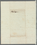 Owen Rees to Jane Porter, autograph letter signed