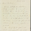 Alaric Alexander Watts to Jane Porter, autograph letter signed