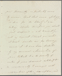 Alaric Alexander Watts to Jane Porter, autograph letter signed