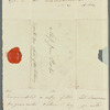 Alaric Alexander Watts to Jane Porter, autograph letter signed