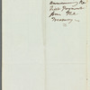 Henry Rolleston to Miss Porter, autograph letter signed
