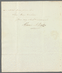 Alaric Alexander Watts to Jane Porter, autograph letter signed