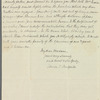 Edwin T. Caulfield to Jane Porter, autograph letter signed