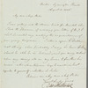 Daniel Mackinnon to Miss Porter, autograph letter signed