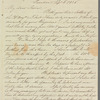 Saith Satoore to Miss Porter, autograph letter signed