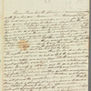 Margaret Urquhart to Miss Porter, autograph letter signed