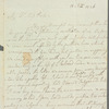 C. Nugent to Miss Porter, autograph letter signed