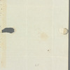 C. Nugent to Miss Porter, autograph letter signed