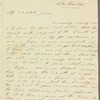 Olivia Etherington to Jane Porter, autograph letter signed
