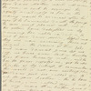 Olivia Etherington to Jane Porter, autograph letter signed