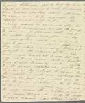Olivia Etherington to Jane Porter, autograph letter signed