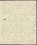 Olivia Etherington to Jane Porter, autograph letter signed