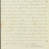 Saith Satoore to Mrs. Dillon, autograph letter signed