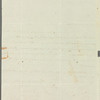 George Essell to Jane Porter, autograph letter signed