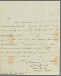 George Essell to Alexander Urquhart, autograph letter signed