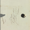 George Essell to Jane Porter, autograph letter signed