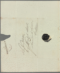 George Essell to Jane Porter, autograph letter signed